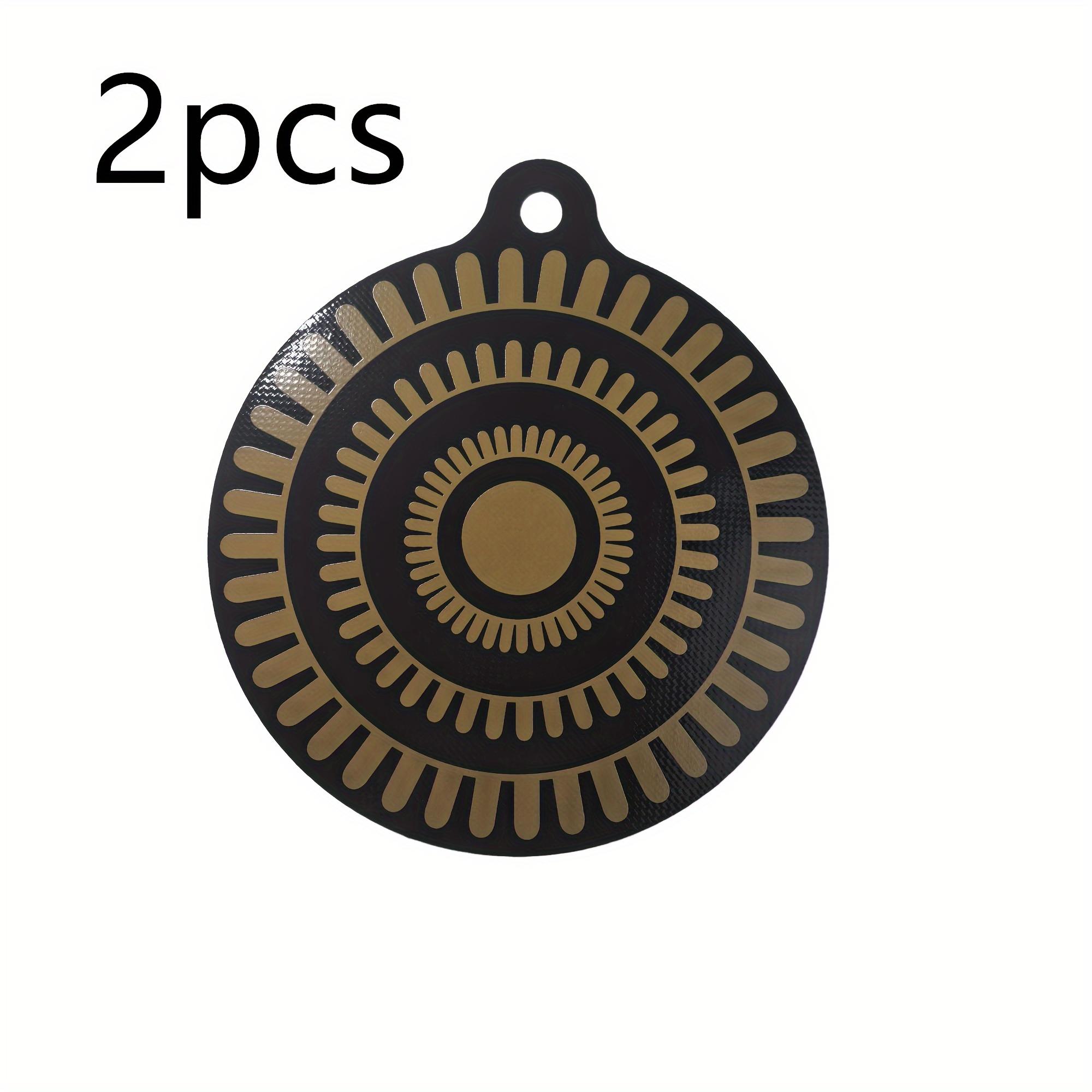TEMU -border Silicone Induction Cooktop Mat, High-temperature Oil-proof Heating Color Induction Cooktop Protector Table Mat, Round Diameter 22cm