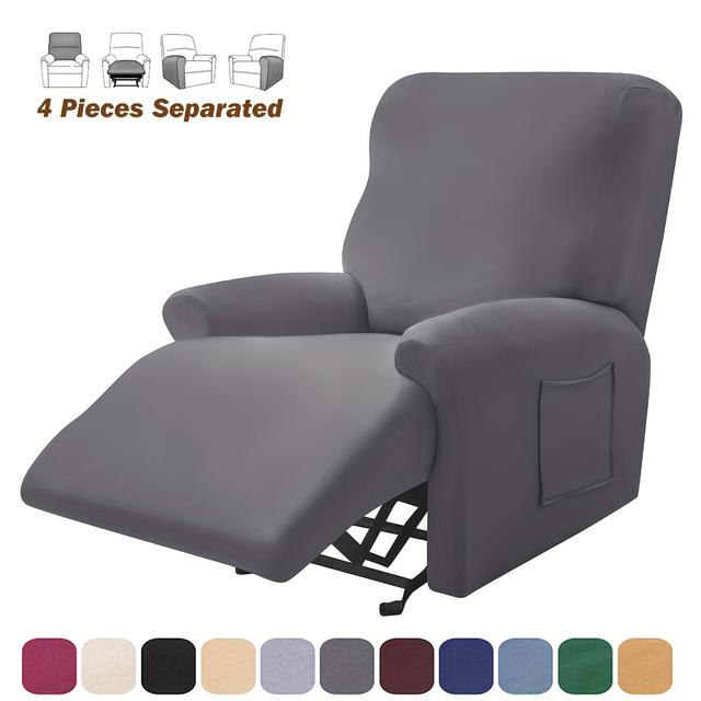 TEMU 4 szt. Wysokiej jakości pokrowiec na sofę Chivas z mlecznego strącianego materiału