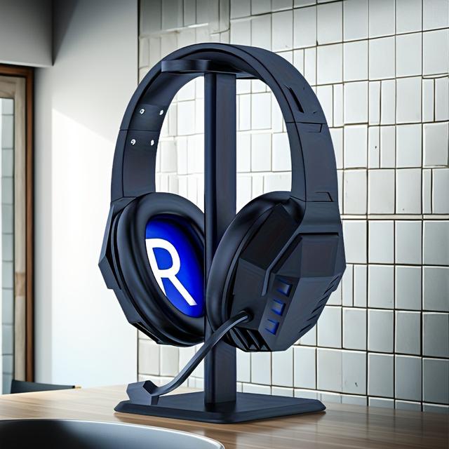 TEMU Creative Headphone Storage Rack, Multi-functional Detachable Portable Headphone Stand, Gaming Headset And Microphone Support Stand