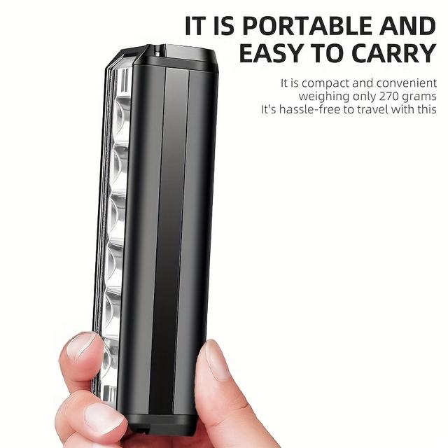 TEMU 1 Ultrahelle Type-C Fahrradlampe, 6LED Frontleuchte, 5 Beleuchtungsmodi – Ideal für Nachtfahrten Outdoor-Abenteuer