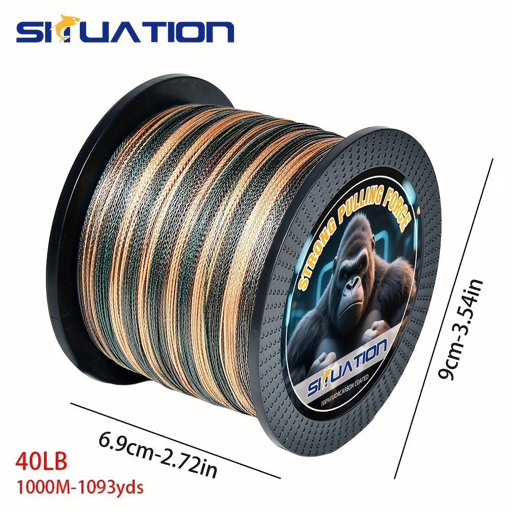 TEMU Siiuation 1000m-1093yds 4-strand Braided Pe Fishing Line, Strong Fishing Line, Wear-resistant Rope For Saltwater And Freshwater