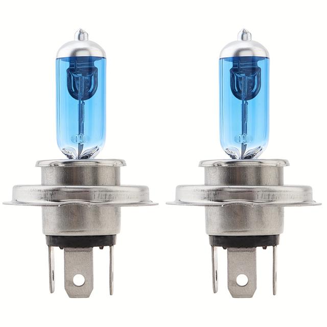 TEMU 2pcs Epathchina H4 Halogen - 100w 5000k, Suitable For, Compatible For Car Headlights & Fog, Uv Resistant Quartz, Overcomes Can-bus Errors (h4)