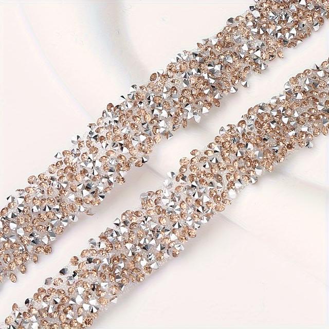 TEMU 1m/39.37in Shining Self-adhesive Tape Is Ideal For Projects, Including Phone Cases, Car Cups, Pen Decorations, And Jewelry-making Additions. It Serves As A Decorative Adhesive Tape