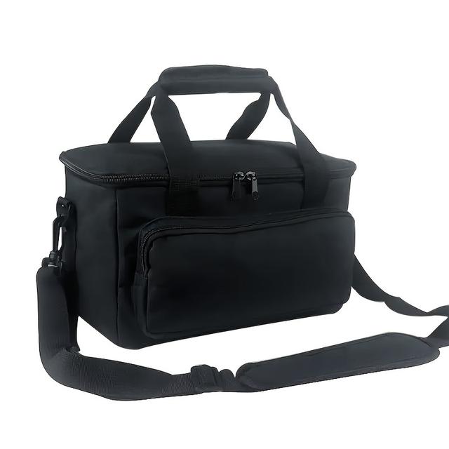 TEMU Durable Polyester Power Station Carry Case - Portable Battery Storage Tote With Adjustable Shoulder Strap, Sturdy Zippers And Secure For Camping, Photography, And Travel