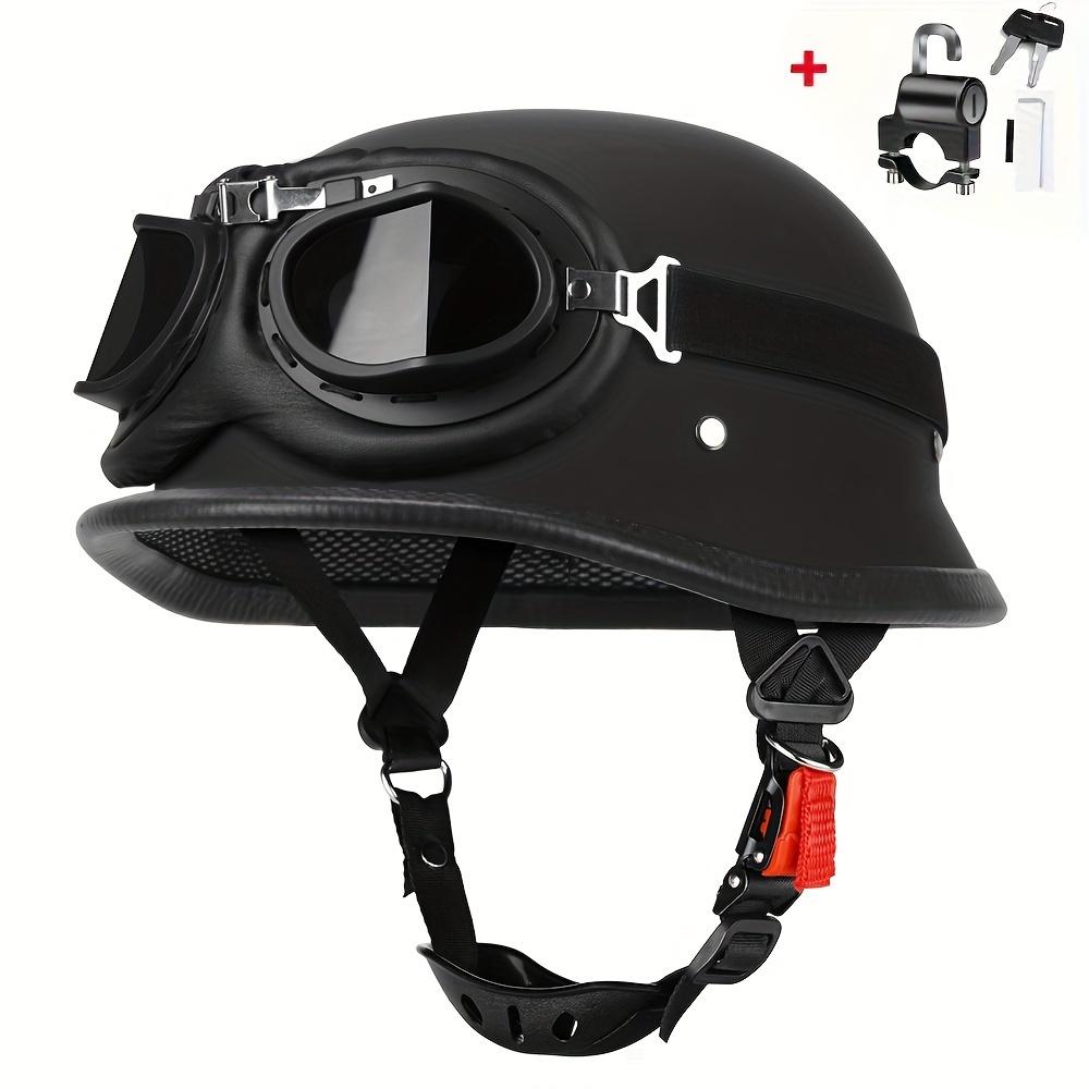 TEMU Retro Motorcycle Helmet Vintage Helmet For