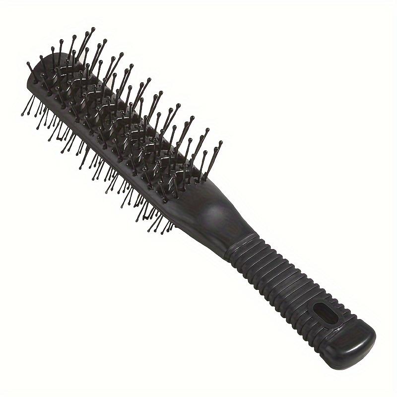 TEMU Vent Hair Brush For All Hair Types - Static-free, Detangling & Styling Comb With Nylon Bristles And Abs Handle