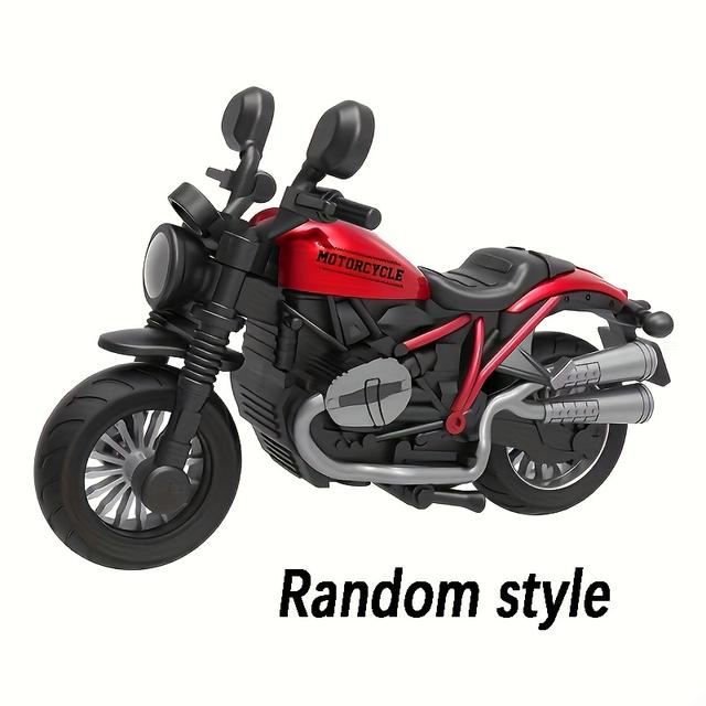 TEMU A 1pc Simulated Motorcycle Model Ornament, An Alloy Motorcycle Sliding Toy, A Cool-shaped Motorcycle Toy Car, A Motorcycle Toy That Runs Without Electricity, A Perfect Gift For Holidays