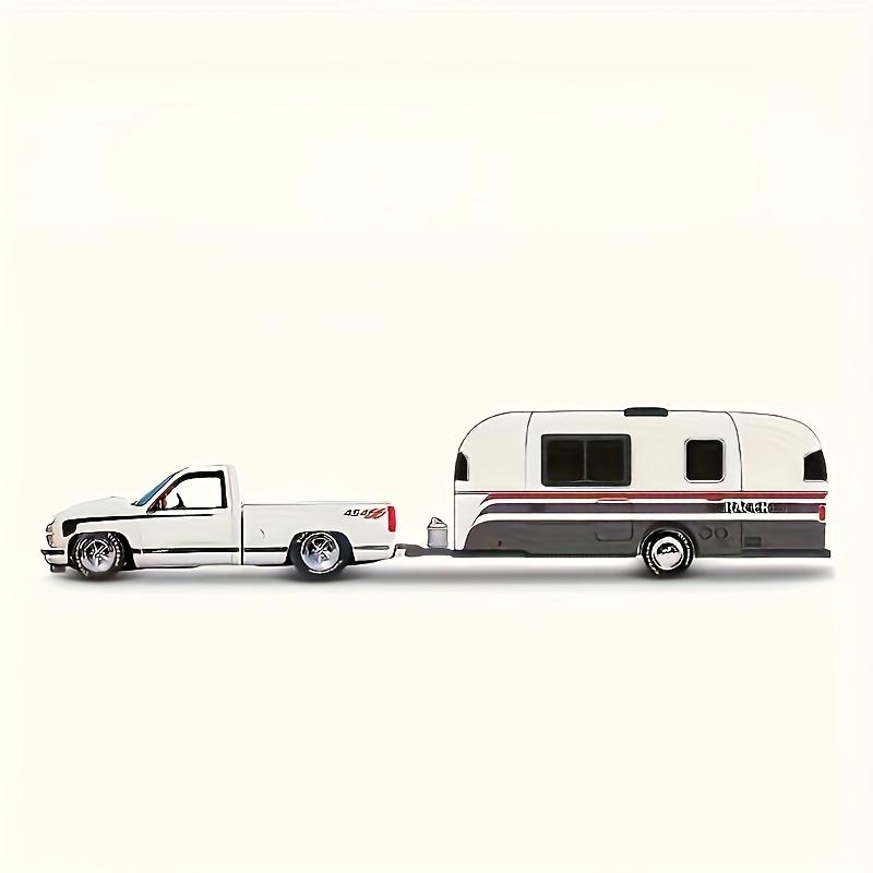 TEMU Meichitu Transport Truck Trailer Alloy Car Model Metal Vehicle Collectible Toy Prop Gift