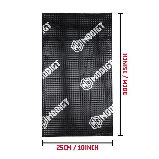 TEMU 10 Sheets 38cm X 25cm Car Sound Deadening Mat - Butyl Automotive Sound Deadener, Without Battery