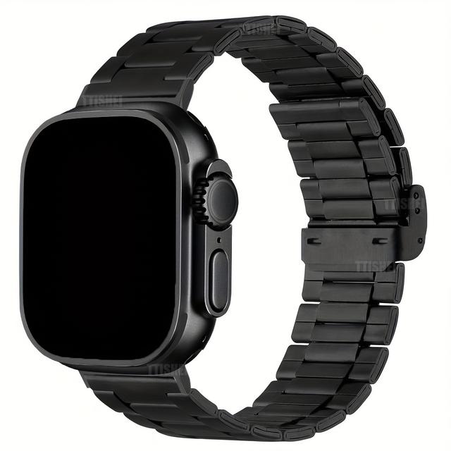 TEMU Stainless Steel Strap For Watch /1 49mm Strap Iwatch Series 10 6 Se 5 46mm 45mm 44mm 41mm 42mm 40mm Stainless Steel Strap Iwatch 3 38mm Strap