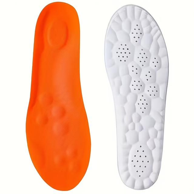 TEMU 1 pár 4D sport talpbetét, puha, magas elasztikus cipőbetét boltozattámasszal, légáteresztő, szagtalanító, ütéselnyelő párnázás futáshoz, edzéshez és mindennapi viselethez