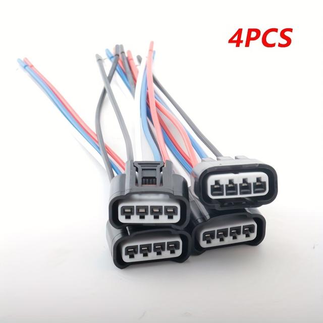 TEMU 4pcs Ignition Coil Connector Compatible 90980-11885 90919-02240 Harness Pigtai For Camry Corolla For Tc Replace