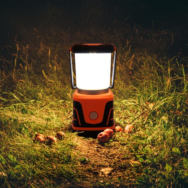 TEMU Lampe de camping LED Super Lumineuse 1500 | 4 d'éclairage, Dimmable, Alimentée par batterie, Projecteur d' pour randonnées , Éclairage de tente, Pannes de - DA LIGHT, Embout en métal , batterie