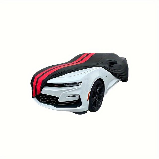 TEMU Innenraum-Autoplane für Chevrolet Camaro 2010-2023 SS, RS, ZL1, Z/28 gestreift in Blau und