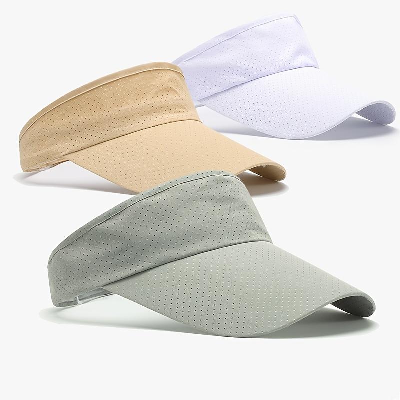TEMU Paquete de 3 | Sombreros de sol para exteriores con ala extendida, transpirables y para cabeza grande | Gorra deportiva de para , regalo ideal para parejas para senderismo, correr, viajar