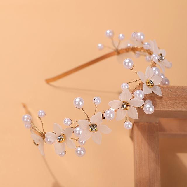 TEMU A Beautiful And Elegant Handmade Headband From Europe And America, Pairing Dresses, Suitable For Casual And Versatile Fashion Accessories.