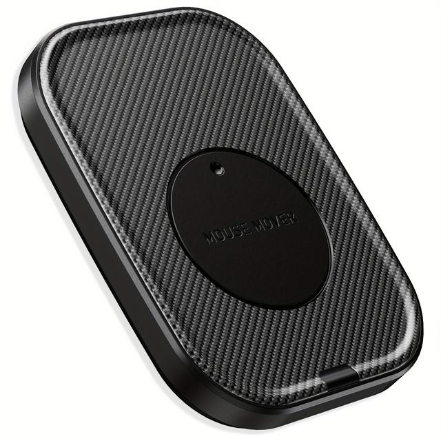 TEMU محرك فأرة محمول فائق الهدوء مع تتبع حساس وقاعدة مانعة للانزلاق - تصميم مريح، حواف مرتفعة مُطورة للفأرات البصرية، ملحق كمبيوتر صغير الحجم مناسب للسفر، سطح مخدد، بناء متين