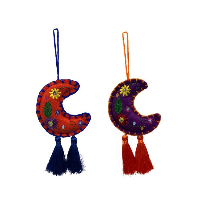 TEMU 1 Set Of Colorful Moon-shaped Themed Hanging Ornaments For Room Decoration, Window Hangings As A Gift For
