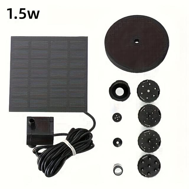 TEMU 1pc Floating Submersible Water Pump With Detachable Panel - 7v 1.5w Solar Fountain For, Aquariums, Garden Pools - Outdoor Solar Water Pump (plastic, Operation, No Needed)