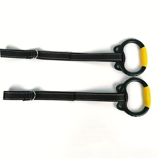 TEMU 2pcs Home Pull-up Exercise Rings - Indoor Single Bar Pull Rings - Trampoline Training Rings - Indoor Fitness Rings - Stretching Training Equipment - A For Fitness Enthusiasts - The Gift