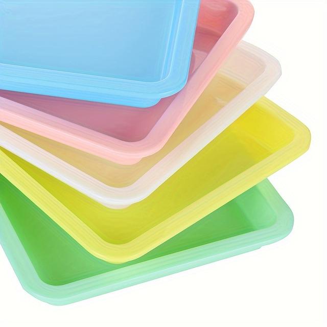 TEMU 3/5pcs Plastic Art Trays Compatible For Diy Crafts, Painting & Coloring - Handicraft Organizers With Lightweight Storage Trays For & Art Supplies,, Organization