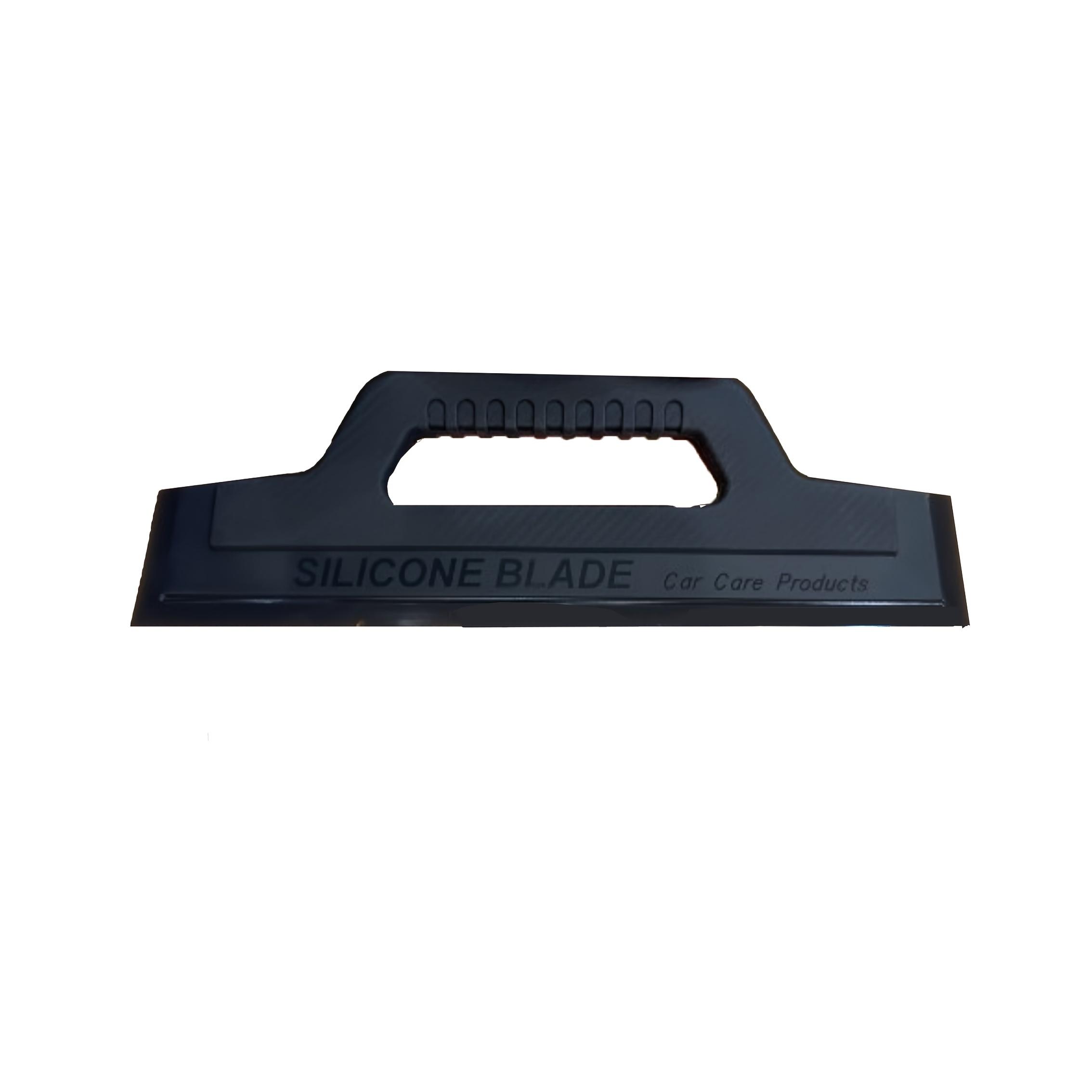 TEMU New Handle-included Silicone Wiper - Soft, Scratch-free Cleaning Tool With For Water Stain Removal And Car Maintenance