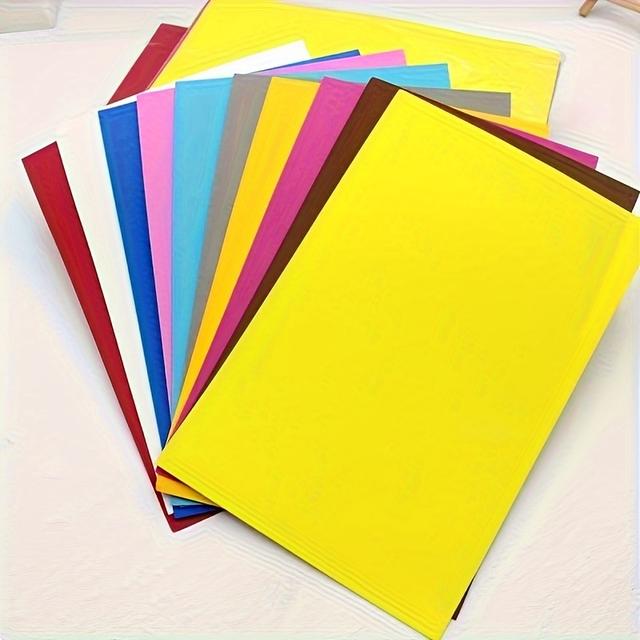 TEMU 10pcs Set Of High Quality Eva Foam Board - 2mm Thick Colorful Foam Board, Suitable For Diy Crafts, Scent Reminder - A4 Size Handmade Foam Paper
