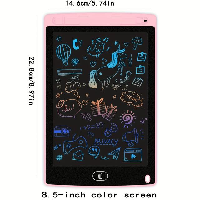 TEMU 8.5 -16inch Large-screen Electronic Lcd Writing Board - Drawing Tablet For Graffiti, Doodle, And Smart Writing - Perfect Gift For Halloween And Christmas