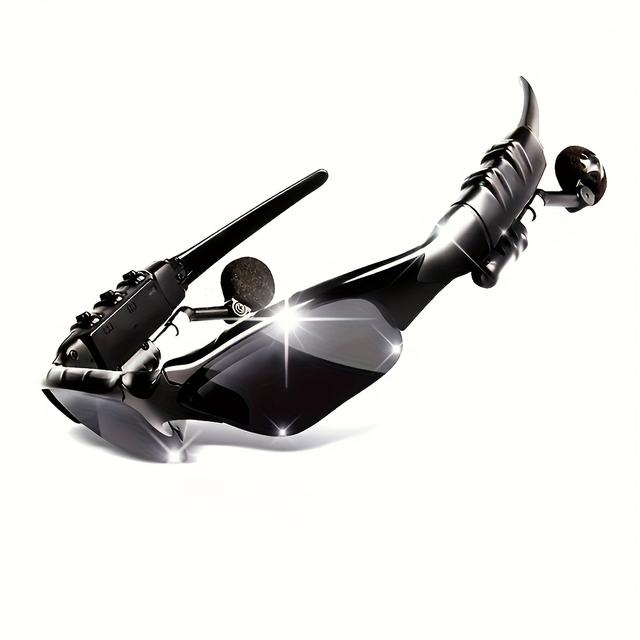 TEMU Casque et Lunettes Combo, Casque Sans Fil avec Microphone pour la Musique