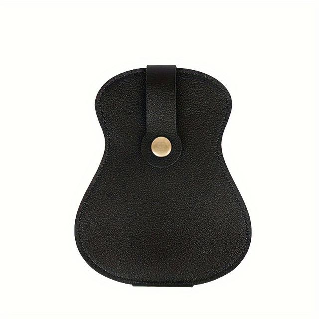 TEMU Guitar Pick Storage Pouch - A Guitar-shaped Case That Can Hold 18 Guitar Picks, Easy To Carry.