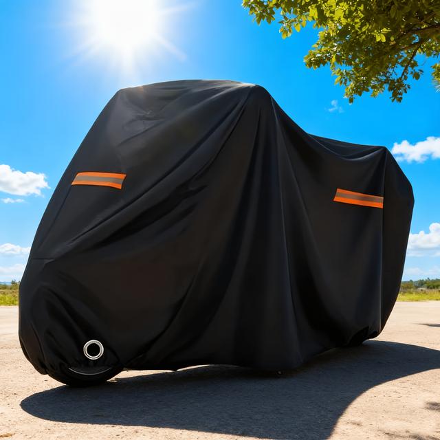 TEMU Heavy-duty Motorcycle Of Oxford Cloth | Thickened Anti-theft Lock Hole | Suitable For Most Models | Full Wrap Protection Cover