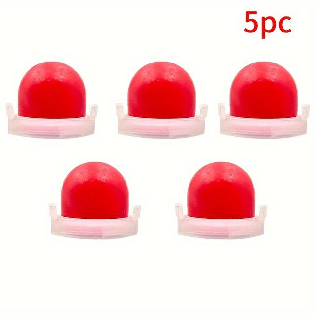TEMU 5pcs Red Carburetor Primer Bulbs For & Lawn Mowers - Fits 4178, 5084h, 4128, 5084d, /classic/ Engines - Plastic With Transparent Holder, Essential Maintenance Kit