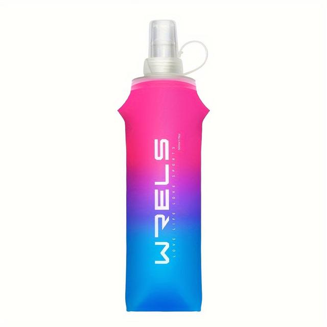 TEMU Versatile And Colorful Collapsible Water Bottle For Outdoor Summer Activities, Ideal For , Running, Hiking, Cycling, And Fitness