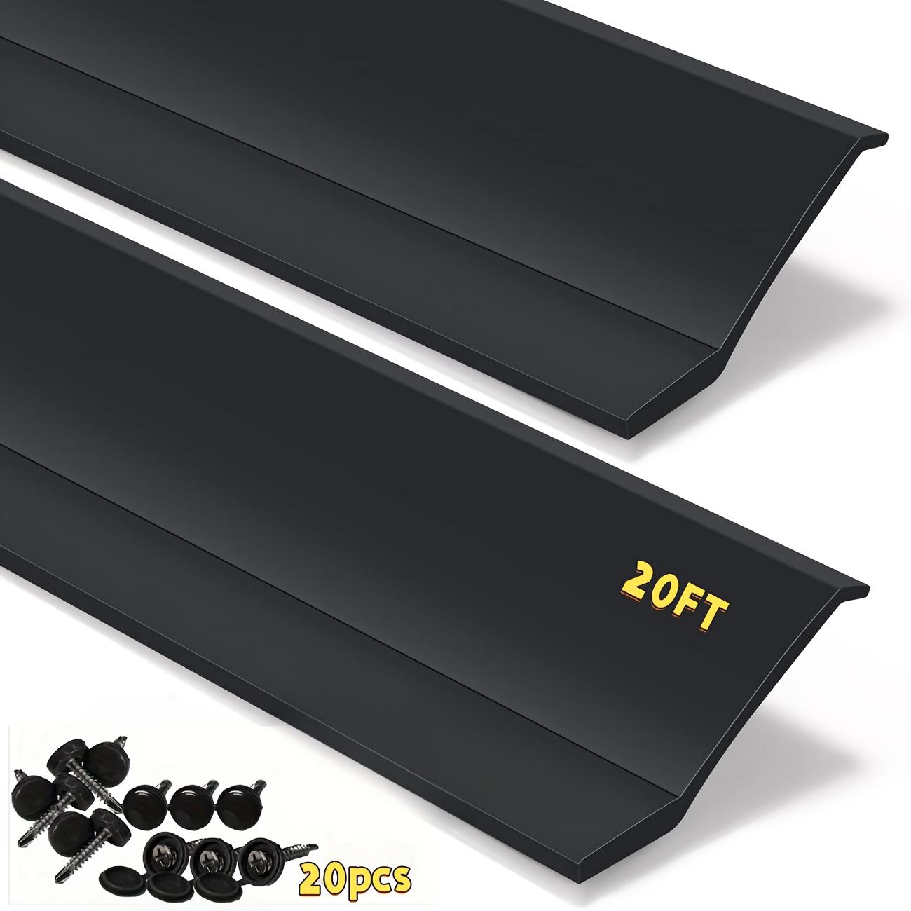 TEMU 20-foot Weatherproof Garage Door Seal Strip For Top And Side Sealing, Rubber Garage Door Bottom Seal With Screws And Screw Caps