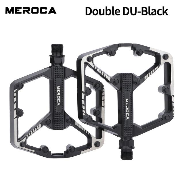 TEMU دواسات دراجة جبلية MEROCA مصنوعة من سبائك الألومنيوم مع لوحة DU، نسخة DU مزدوجة، ونسخة محمل DU، دراجة هوائية