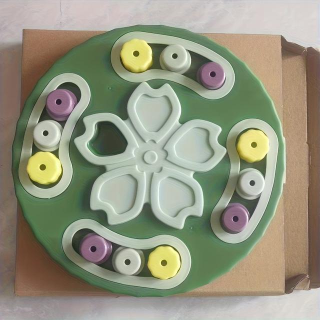 TEMU Hundetasse Katzenfutterautomat Hunde Trainings Puzzle Spielzeug Katze Slow Feeder Futter Dispenser, Ohne Batterie