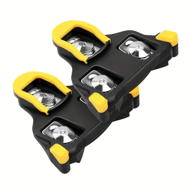 TEMU Tpu Road Bike Lock Plate Set, Yellow, 6-degree Floating Type, Sm-sh11, Lock Type, For Universal Applicable People, With Valentine's Day, Thanksgiving Day, Christmas, Labor Day, Father's Day