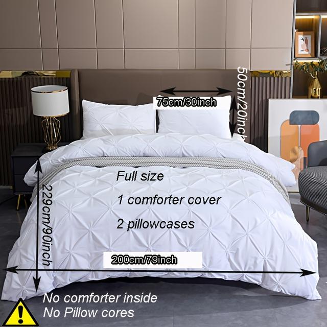 TEMU 3 pièces housse de couette brodée