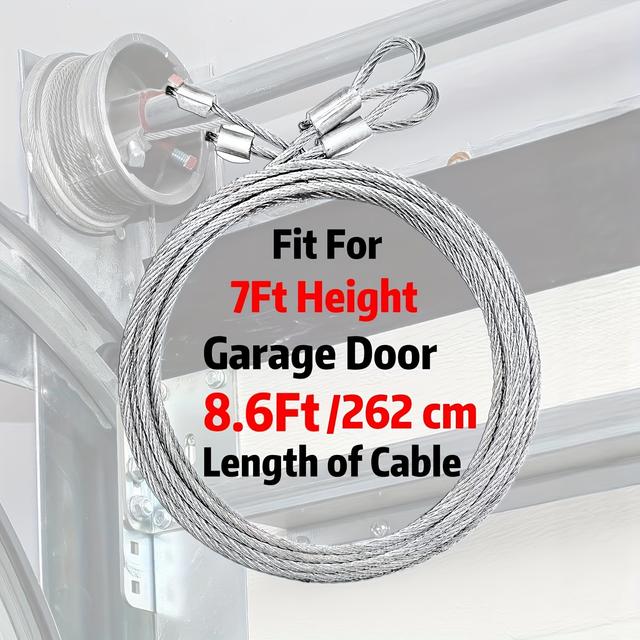 TEMU 1 , Galvanized Steel Cable For , 8.6ft Length, 7ft , Metal , No , Battery Not Included, Accessories