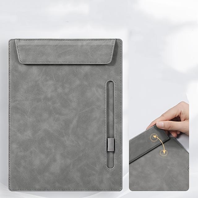 TEMU Custom Logo A4 Document Folder With Writing Pad And Business Card Holder