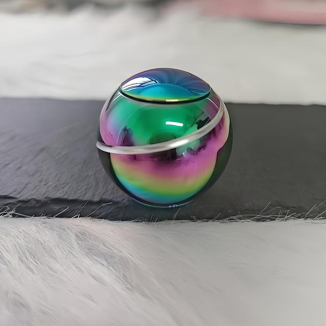 TEMU Žeodátko na prst s rotující kuličkou, s vícebarevnými vysokorychlostními duálními ložisky, ideální pro kreativitu na stole, dojmy a skvělá volba dárek na večírky a svátky.