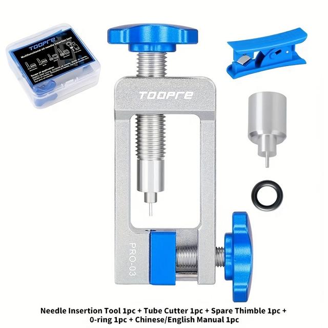 TEMU Toopre Bicycle Oil Needle Installation Line Lifting Tool 5 Wire Body Positioning Olive Head Insertion Pipe Cutter