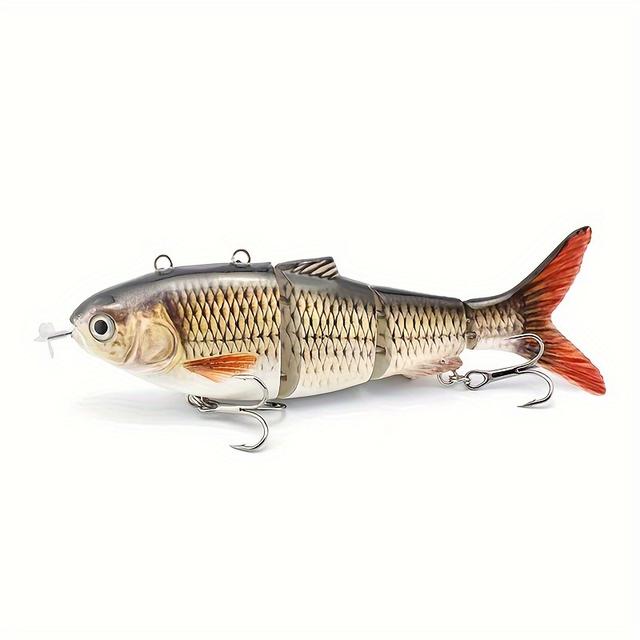 TEMU Artificial Robotic Bait Weighs 42g Without Additions, Featuring Smart Automatic Multi-joint Design, Usb Rechargeable, And Measures 13cm
