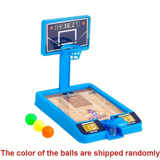 TEMU A Mini Desktop Shooting Game Set, Finger Basketball Machine, Interactive Toy For Parents And Children, Birthday Gift For Kids, Present, Training Focus Skills, Simulating Basketball Court Decor.