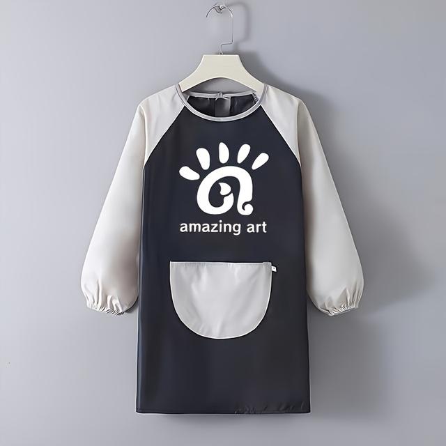 TEMU Customizable Art Painting Apron - Personalized Logo & Text, Durable Polyester, Ideal For Cooking, Crafts, And Art Projects, And Adults, Craft Apron|customizable Apron|durable Apron