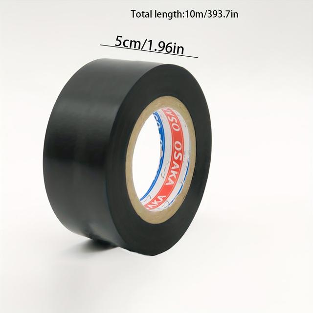 TEMU 1 Roll Insulation Tape - 5cm X 10m, High-temperature , Wide, Strong Adhesive, Black/pvc Insulation Tape
