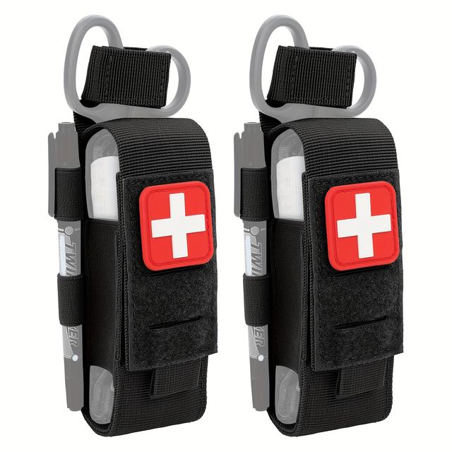TEMU 2 db Taktikai Turnikett Tartó, Fejlesztett Lézerrel Vágott Molle Turnikett Tartó, Kültéri Kis Eszköztáska Szervező