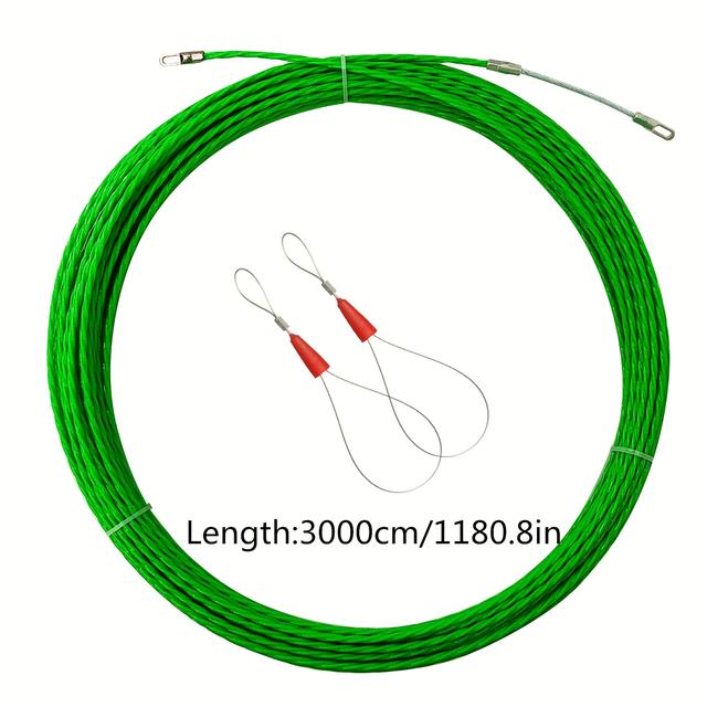 TEMU 10m 20m 30m Fish Tape Wire Puller Electrical Cable Pulling Through Wall Threader Kit