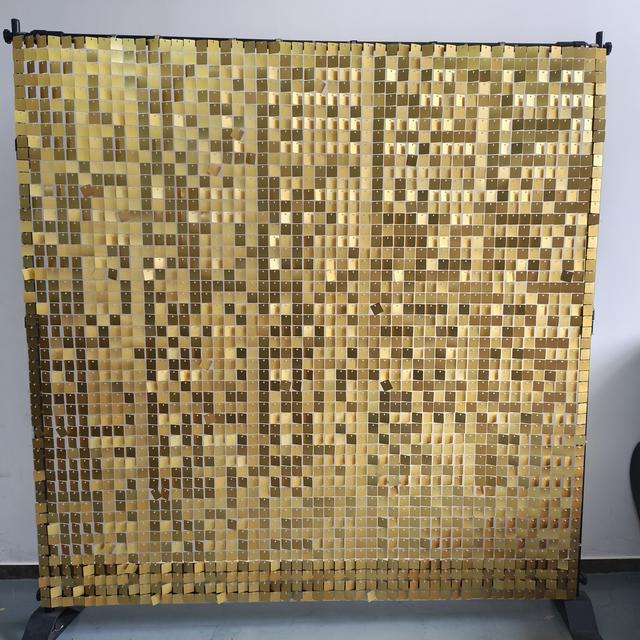 TEMU 25 Panels 5ft X 5ft Mattgold1 Shimmer Wall Backdrop Shimmer Wall Panels Square Sequin Backdrop For Birthday Anniversary Wedding Graduation Bachelorette Party Decoration