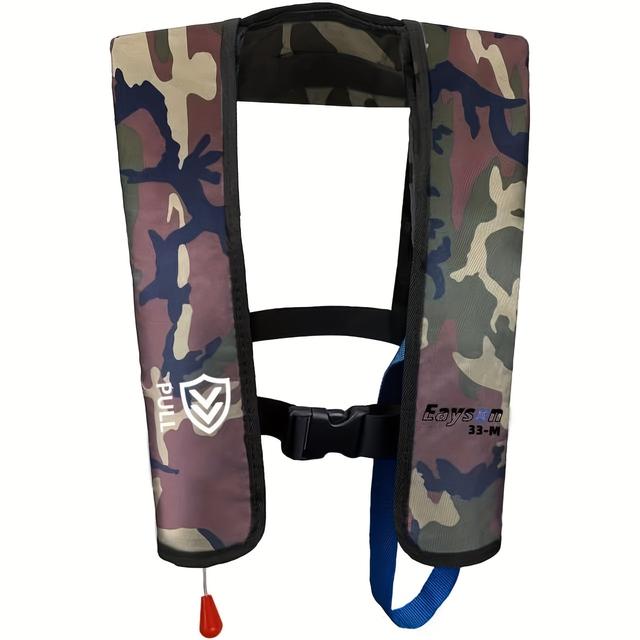 TEMU Eayson Inflatable Life Jacket Life Vest Basic Manual (es607 Green Camouflage Manual)